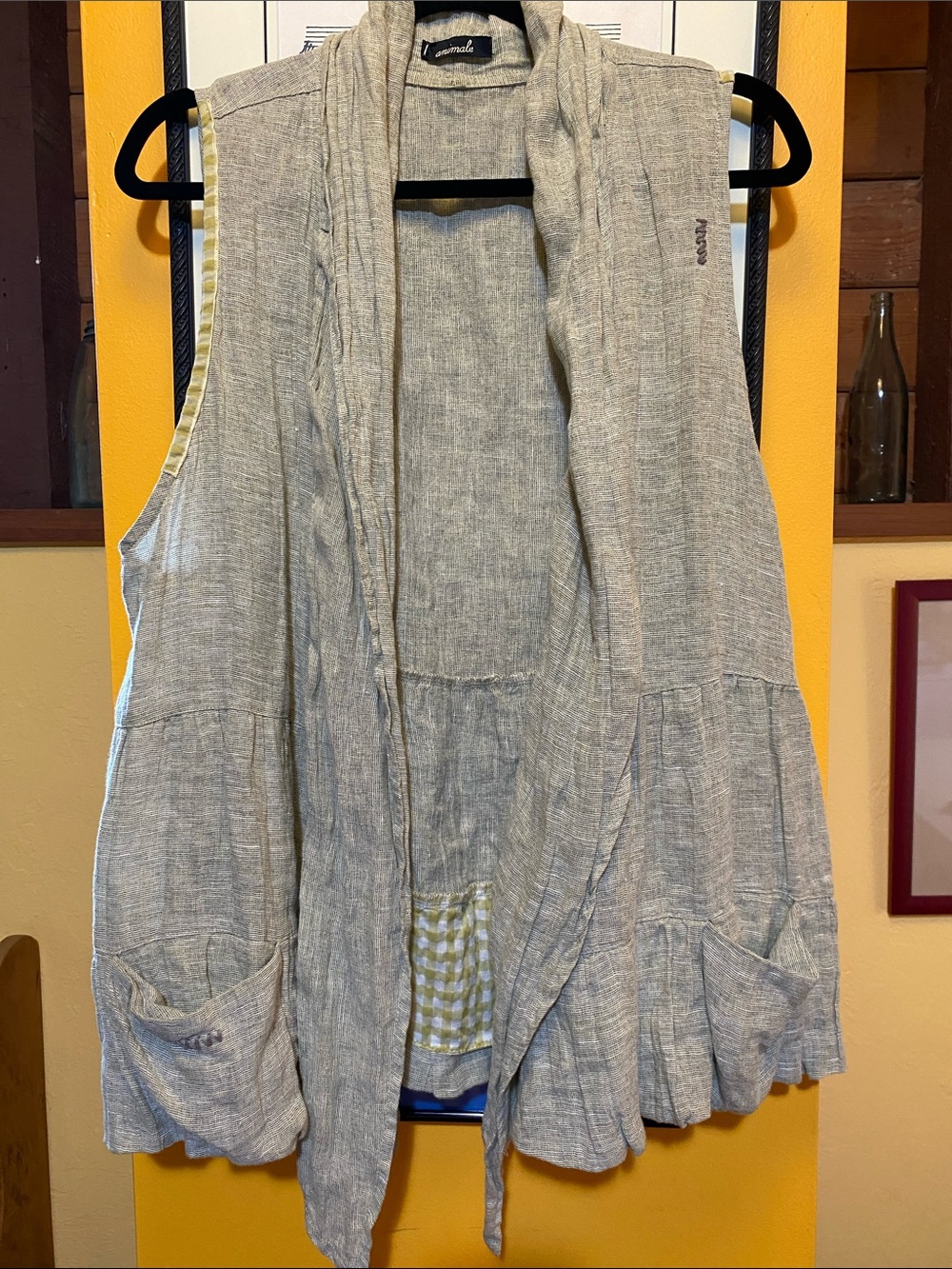 Animale Linen Waterfall Vest